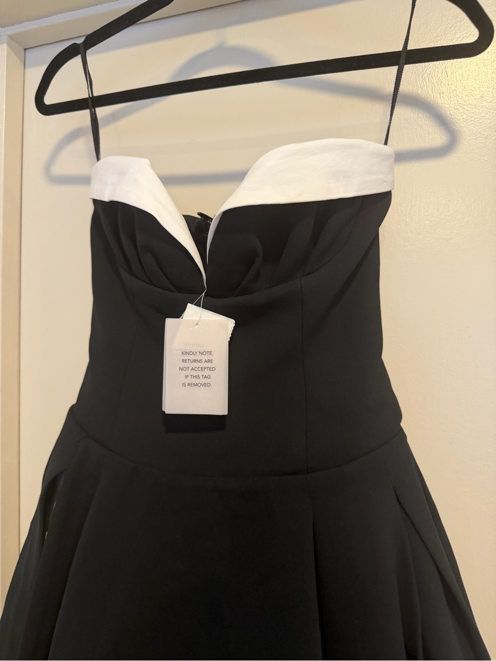 Helsa The Finale Midi Dress With Lace & Poplin in Black Size XS NEW! With tags! - Picture 5 of 12